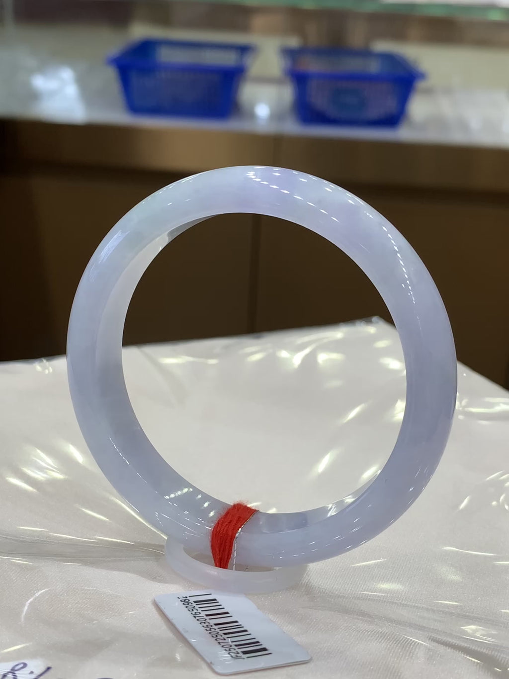 Jadeite bangle Violet 57.5mm*12.2mm*7.8mm