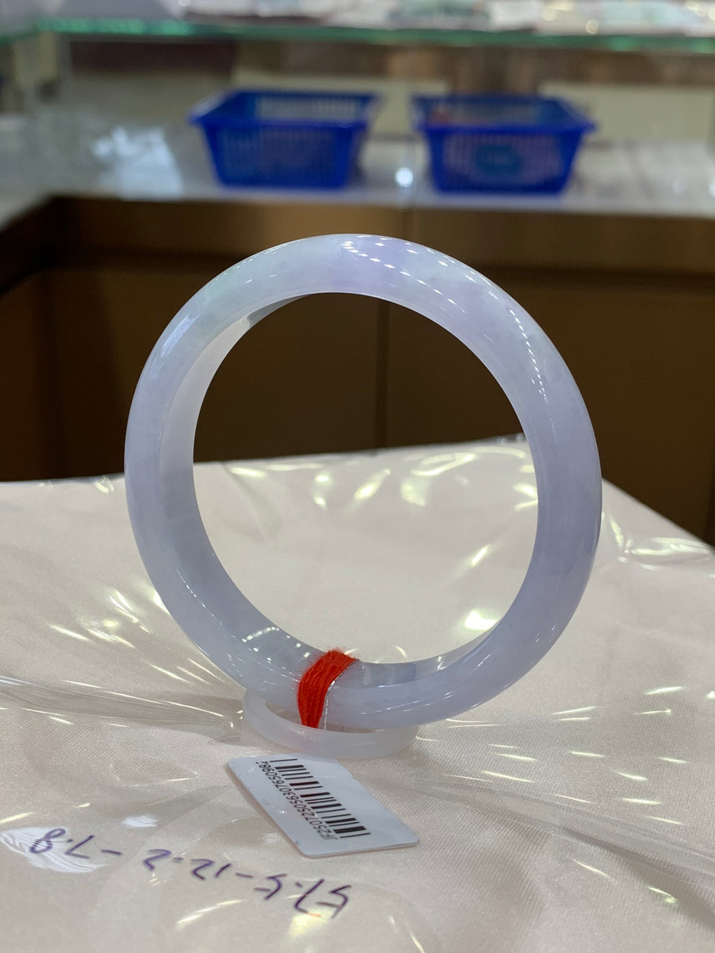 Jadeite bangle Violet 57.5mm*12.2mm*7.8mm