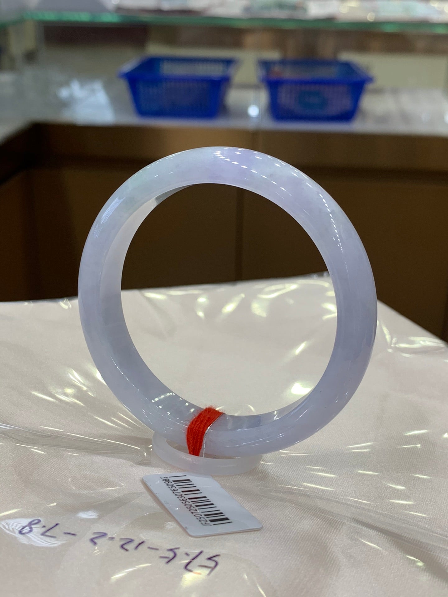 Jadeite bangle Violet 57.5mm*12.2mm*7.8mm