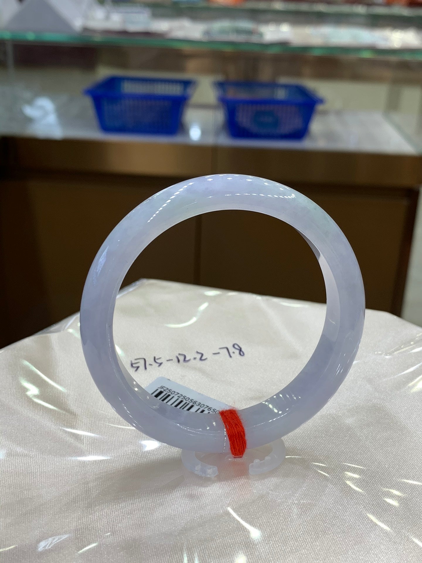 Jadeite bangle Violet 57.5mm*12.2mm*7.8mm