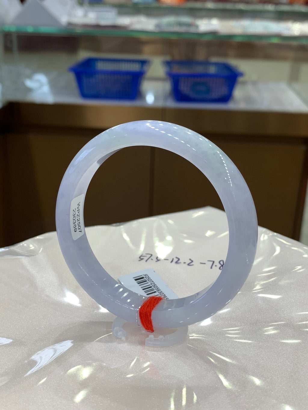 Jadeite bangle Violet 57.5mm*12.2mm*7.8mm